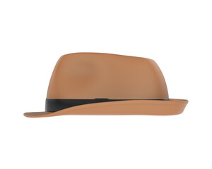 Hat isolated on transparent background. 3d rendering - illustration