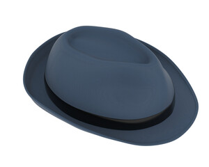 Hat isolated on transparent background. 3d rendering - illustration