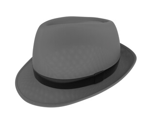 Hat isolated on transparent background. 3d rendering - illustration