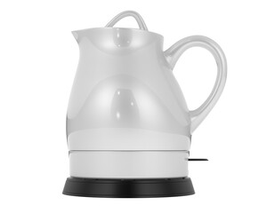 Kettle isolated on transparent background 3d rendering illustration