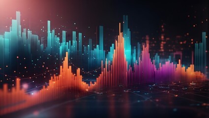 Abstract connected dots and lines. Concept of AI technology, Motion of digital data flow. Communication and technology network concept with moving lines and dots