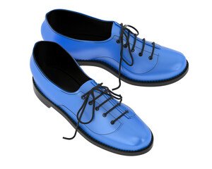 Shoes isolated on transparent background. 3d rendering - illustration