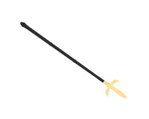 Medieval weapon isolated on transparent background. 3d rendering - illustration