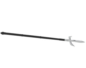 Medieval weapon isolated on transparent background. 3d rendering - illustration