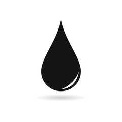 Fototapeta premium Rain drop vector icon. Water drop icon. Droplet icon