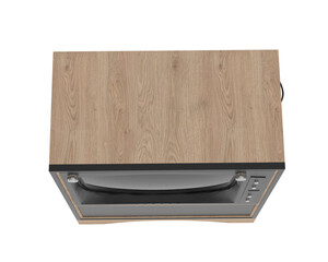 Old tv isolated on transparent background. 3d rendering - illustration