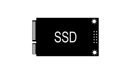 Solid State Drive silhouette