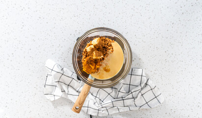 Pumpkin spice fudge with pecans