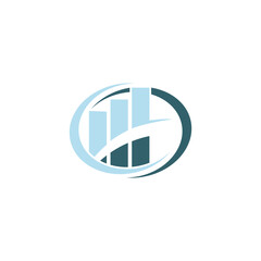 Stock Exchange, Stock Bar Finance, Insurance Logo Template