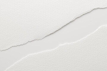 Art collage of pieces of ripped paper with torn edges. Sticky notes collection white colors, shreds of notebook pages.