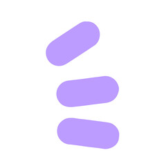purple comic stroke element