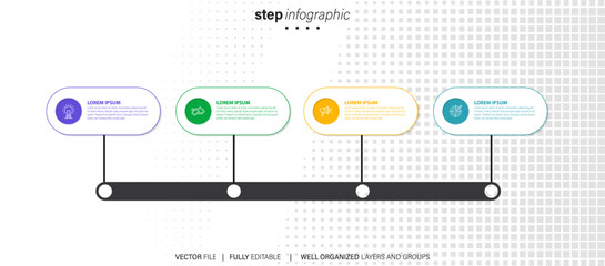 Fototapeta na wymiar Presentation business infographic template vector. 