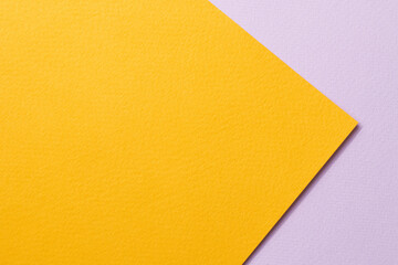 Rough kraft paper background, paper texture lilac yellow colors. Mockup with copy space for text.