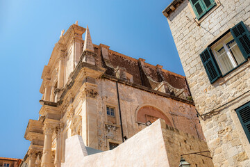Dubrovnik in adriatic mediterranean sea  in south croatia