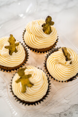 Gingerbread cupcakes