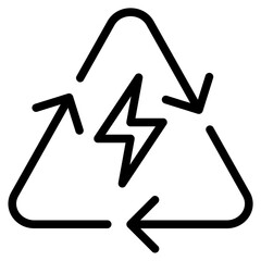 Renewable Energy Mix Icon