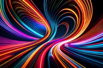 Fototapeta premium abstract background with rainbow