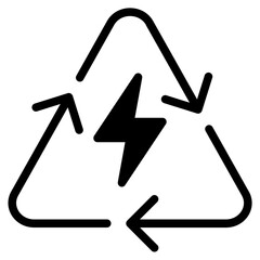 Renewable Energy Mix Icon