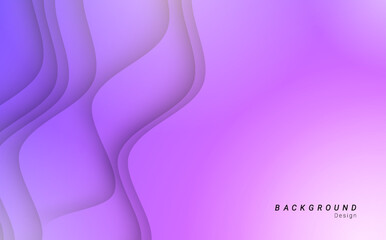purple violet paper cut 3d style minimalist vector background design