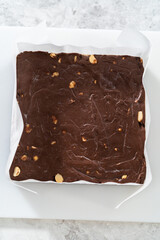 Chocolate macadamia fudge
