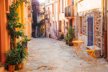 Ruelle de Collioure. Visite de Collioure. Village méditerranéen. Village du sud de la France....