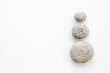 Marble stones for maditation background. Purity harmony and balance concept