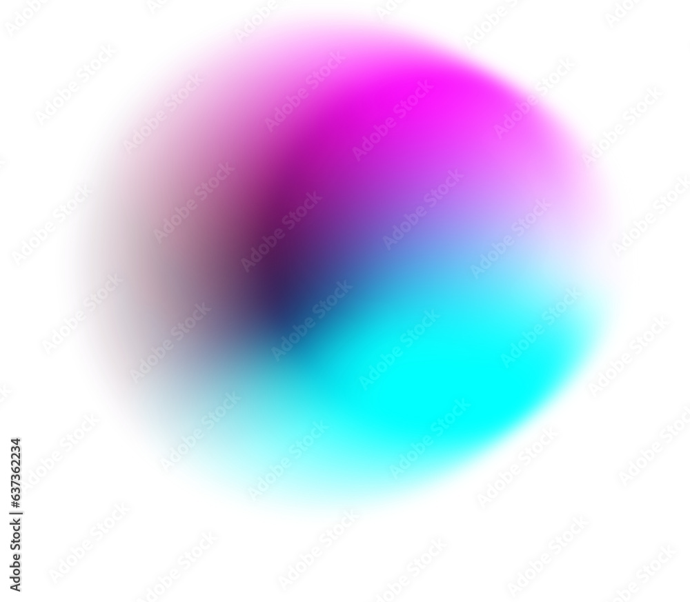 Poster abstract colorful gradient sphere element