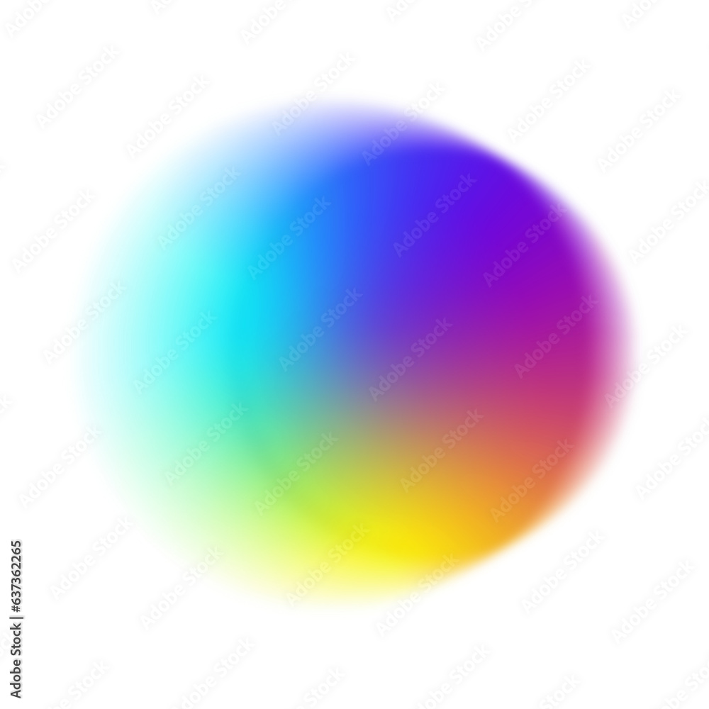 Poster rainbow sphere light overlay element