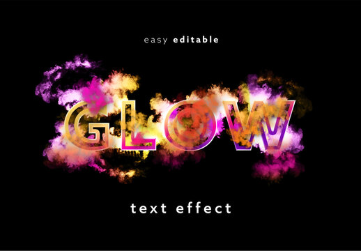 Cloudy Glowing Text Effect