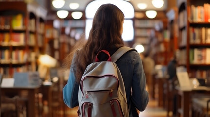 Back-to-School Vibes in the University Library