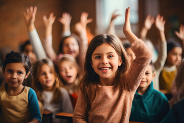 Young Students Learning in a Classroom