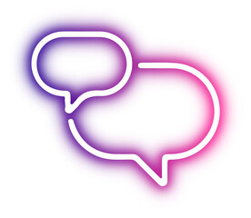 Fototapeta premium Set of business neon