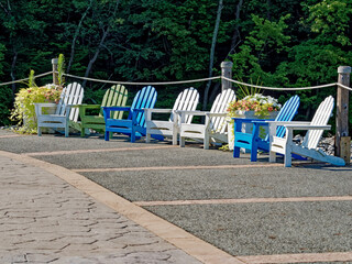 Chairs on patio