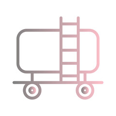 Stairs Tank Tanker Gradient Icon
