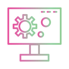 Automatic Machines Tools Gradient Icon