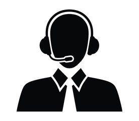 Customer Service Icon, Call Center Operator, Support icons symbol.
