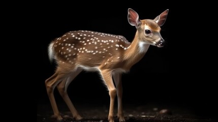 baby deer Bambi. Created with Generative AI.