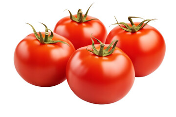 Tomatoes isolated on transparent background