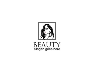 Beauty hair salon logo design for business with golden gradient color concept Premium Vector 1