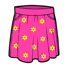 skirt vector illustration