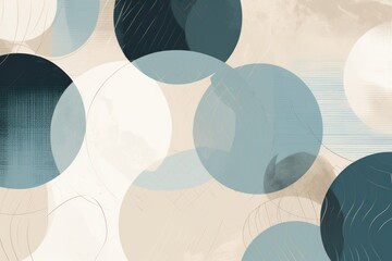 A vibrant abstract background with blue and white circles