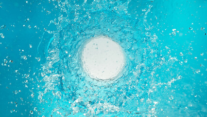 Freeze Motion of Rotating Water in Twister Shape. Filmed on High Speed Cinema Camera, 1000 fps.