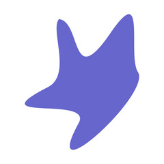 Abstract shape recolorable vector element