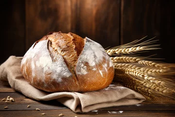 Wall murals Bakery Photo of fresh, fragrant, delicious bread
