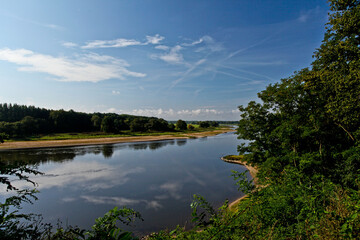 Obraz premium River Elbe near Madgeburg