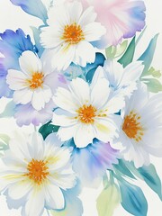Absolute Reality watercolor flower painting