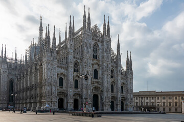 Famous Milan Cathedral, Duomo di Milano,  Italy.