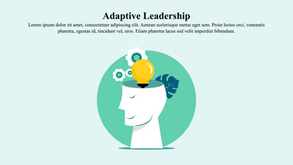 Visual illustration concept of adaptive leadership.