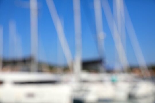 Sailing background - marina yachts