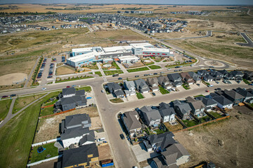 Skyward Gaze Over Rosewood, Saskatoon, Saskatchewan